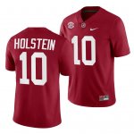 Men's Alabama Crimson Tide #10 Eli Holstein Crimson NCAA College Football Jersey 2403KVJY5